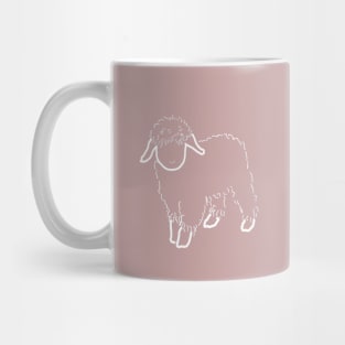 Cute lamb, white Mug